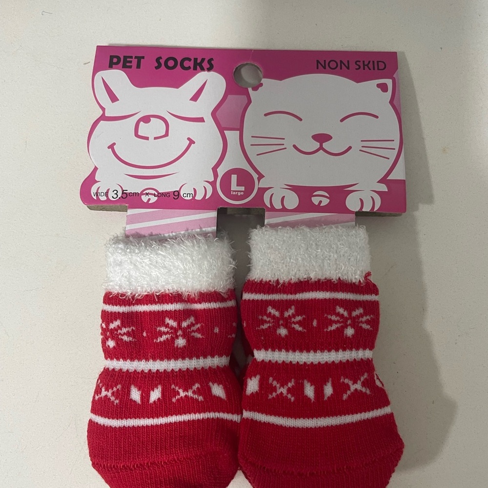 NEW Dog/Cat Nonskid Holiday Socks